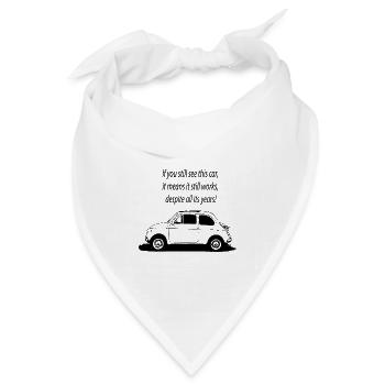 500 Italien - Bandana Dreieckstuch - Weiß - Vorne
