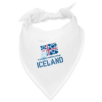 Iceland fox - Bandana Dreieckstuch - Weiß - Vorne