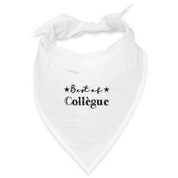 RUHESTAND. GLÜCKLICHER RUHESTAND. GLÜCKLICHER RÜCKZUGSORT - Bandana Dreieckstuch - Weiß - Vorne