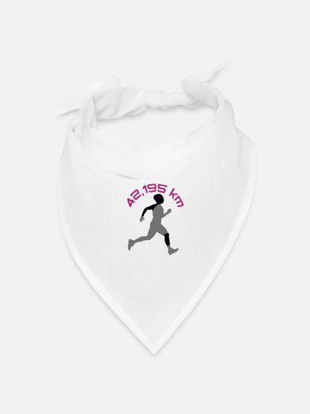 Marathon - Bandana Dreieckstuch - Weiß