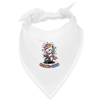 Kardio-Mais - Bandana Dreieckstuch - Weiß - Vorne