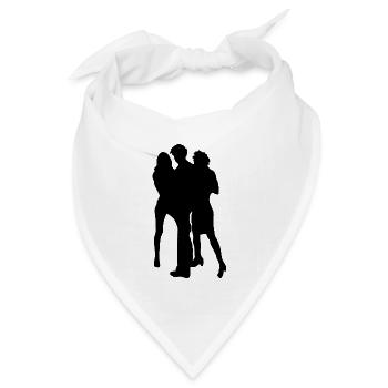 blond girls - Bandana Dreieckstuch - Weiß - Vorne