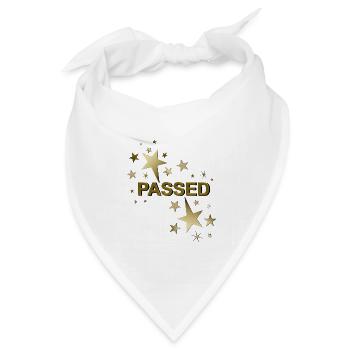 Führerschein bestanden Ausbildung bestanden - Bandana Dreieckstuch - Weiß - Vorne