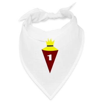 Schultüte, Schulkind 1.Klasse, Schule, Schulanfang - Bandana Dreieckstuch - Weiß - Vorne