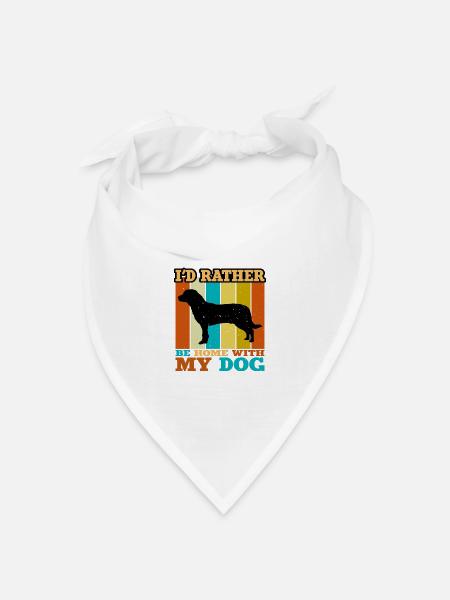 Entlebucher Sennenhund Silhouette Retro Sunset - Bandana Dreieckstuch - Weiß