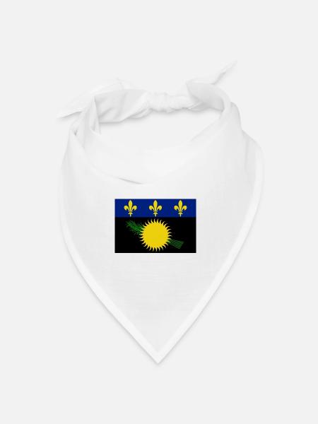 Guadeloupe - Bandana Dreieckstuch - Weiß