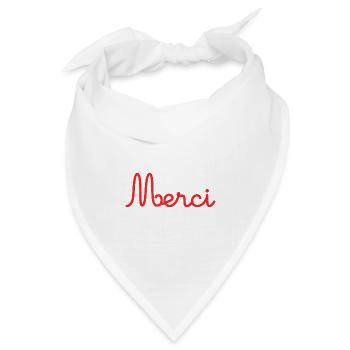 VIELEN DANK. DANKE. VIELEN DANK. JAHRESTAG. GEBURT. - Bandana Dreieckstuch - Weiß - Vorne