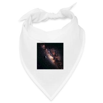 Galaxie Nebulae T-Shirt - Bandana Dreieckstuch - Weiß - Vorne