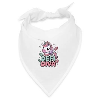Defi Diva - Bandana Dreieckstuch - Weiß - Vorne
