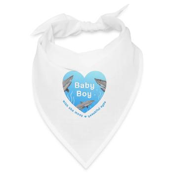 Baby Boy - Bandana Dreieckstuch - Weiß - Vorne