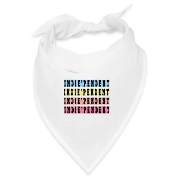 Unabhängig - Bandana Dreieckstuch - Weiß - Vorne