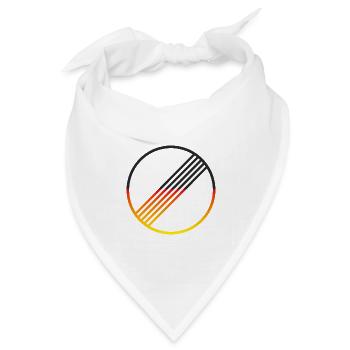 UNBEGRENZT DEUTSCHLAND by Unbegrenzt Apparel - Bandana Dreieckstuch - Weiß - Vorne