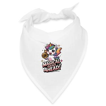Magische Gewinne stehen bevor! - Bandana Dreieckstuch - Weiß - Vorne