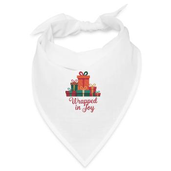 Eingehüllt in Freude - Bandana Dreieckstuch - Weiß - Vorne
