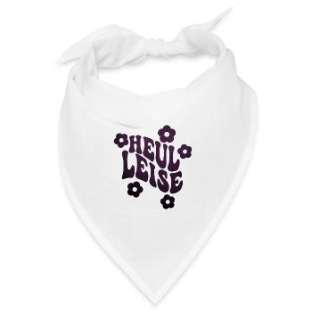 Heul leise lustiger Spruch nur die Harten - Bandana Dreieckstuch - Weiß - Vorne