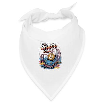 Die Krypto-Fahrt - Bandana Dreieckstuch - Weiß - Vorne