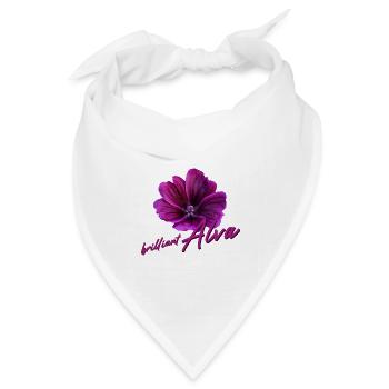 Alva Geburtstag Alva - Bandana Dreieckstuch - Weiß - Vorne