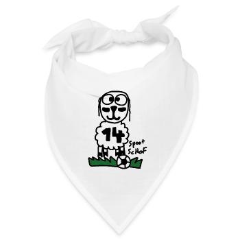 Sport ScHoF - Bandana Dreieckstuch - Weiß - Vorne