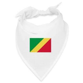 Demokratische Republik Kongo - Bandana Dreieckstuch - Weiß - Vorne