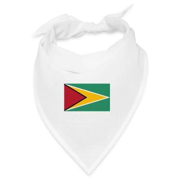 Guyana - Bandana Dreieckstuch - Weiß - Vorne