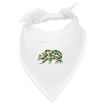 Blattbär - Bandana Dreieckstuch - Weiß - Vorne