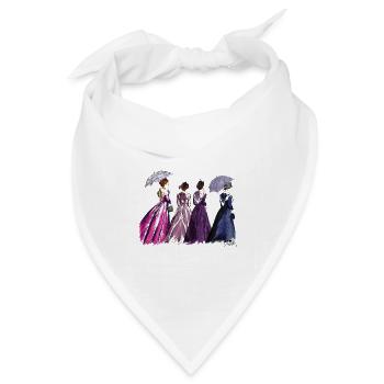 Arlesischer Regenschirm - Bandana Dreieckstuch - Weiß - Vorne