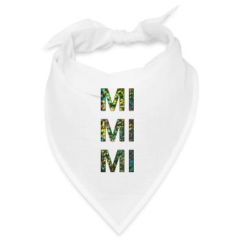 mimimi glitter - Bandana Dreieckstuch - Weiß - Vorne