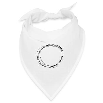 Circle - Bandana Dreieckstuch - Weiß - Vorne