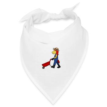 Gardener Unicorn - Bandana Dreieckstuch - Weiß - Vorne