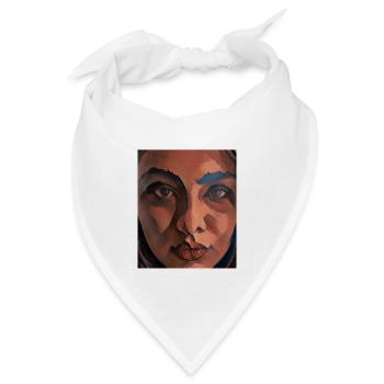 Pastellmädchen ART - Bandana Dreieckstuch - Weiß - Vorne