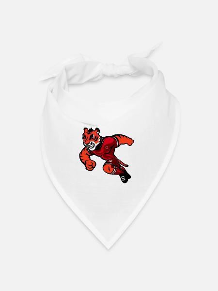 Valeewear - Tigerhaften Sportler - Bandana Dreieckstuch - Weiß