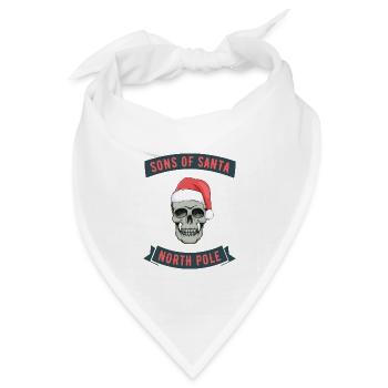 SONS OF SANTA NORTH POLE - Bandana Dreieckstuch - Weiß - Vorne