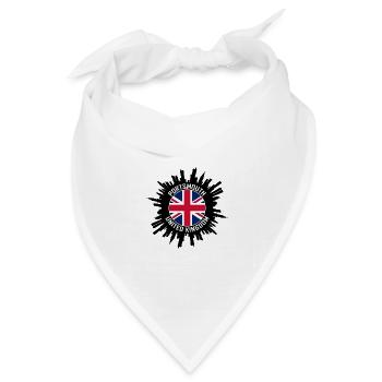 Portsmouth Skyline UK Flagge Reise Souvenir - Bandana Dreieckstuch - Weiß - Vorne