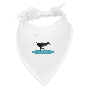 Wasserralle - Bandana Dreieckstuch - Weiß - Vorne