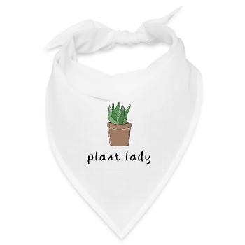 Plant Lady. - Bandana Dreieckstuch - Weiß - Vorne
