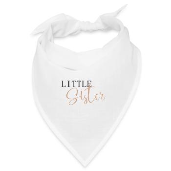 Little Sister - Bandana Dreieckstuch - Weiß - Vorne