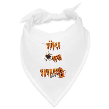 Süßes oder Saures suesses oder saures - Bandana Dreieckstuch - Weiß - Vorne