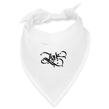 Love - schwarz - Bandana Dreieckstuch - Weiß - Vorne