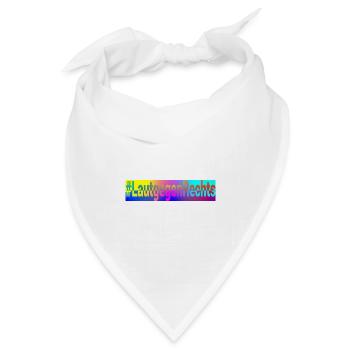 #LautgegenRechts - Bandana Dreieckstuch - Weiß - Vorne