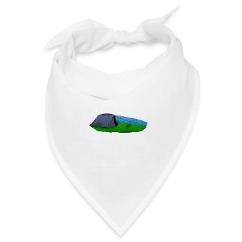 Karpfenzelt Rod Pod Karpfenangeln - Bandana Dreieckstuch - Weiß - Vorne
