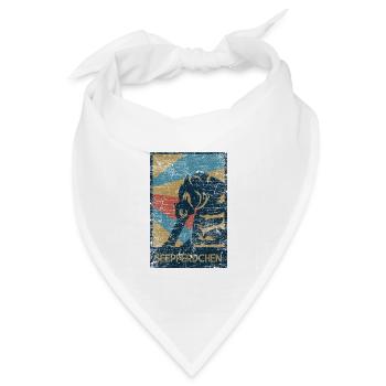Anmutiges Seepferdchen Korallenriff - Bandana Dreieckstuch - Weiß - Vorne
