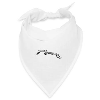 Feuerwehr - Gott zur Ehr dem Nächsten zur Wehr - Bandana Dreieckstuch - Weiß - Vorne