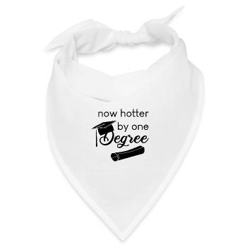 now hotter by one degree - Bandana Dreieckstuch - Weiß - Vorne