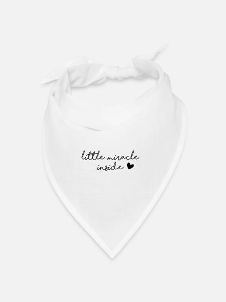 little miracle inside - Bandana Dreieckstuch - Weiß