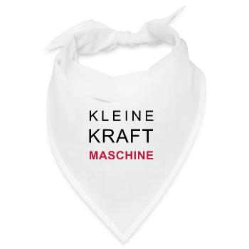kleine kraftmaschine - Bandana Dreieckstuch - Weiß - Vorne