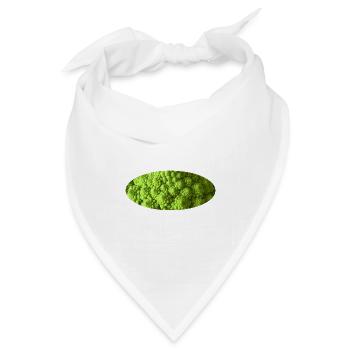 Romanesco-Brokkoli - Bandana Dreieckstuch - Weiß - Vorne