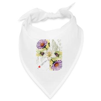 Nature_-4500_x_5400_px- - Bandana Dreieckstuch - Weiß - Vorne