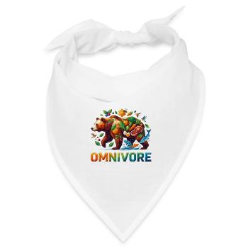 Omnivore_1 - Bandana Dreieckstuch - Weiß - Vorne
