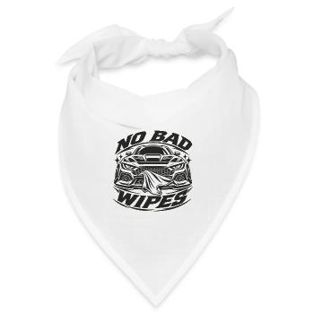No Bad Wipes Autografik Front - Bandana Dreieckstuch - Weiß - Vorne