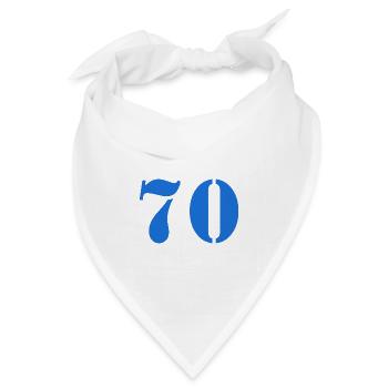 70 - Bandana Dreieckstuch - Weiß - Vorne